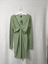 Women&#39;s Long Sleeve Cut Out Lurex Bodycon Dress Wild Fable™ Sage Green  ... - £5.42 GBP