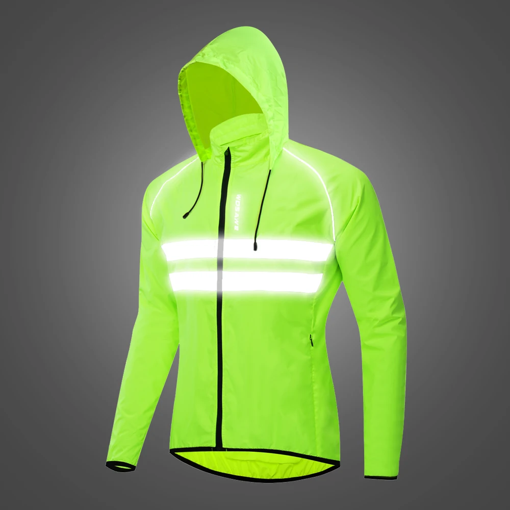 WOSAWE Windproof Water Repellent Cycling Jacket Men Mtb Bike Windcoat Long Sleev - £92.89 GBP