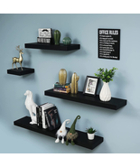36 inch Black Mission Floating Shelves For Wall Bathroom Wall Mount NEW - £56.04 GBP