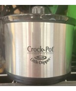 Crock Pot Little Dipper 32041-C Mini Slow Cooker 16 oz Stainless - With Lid - $9.83