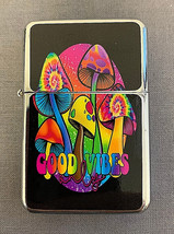 Good Vibes Only Flip Top Dual Torch Lighter Wind Resistant - £13.16 GBP