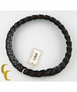 Giles &amp; Brother Black Nara Armour Lacquer &amp; Leather Necklace MSRP $350 - £77.84 GBP