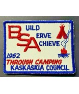 1962 B.S.A  Boy Scout of America Patch Build Serve Achieve Kaskaskia Cou... - £19.63 GBP