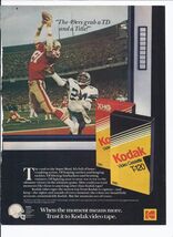 1985 Kodak VHS Tape Print Ad Electronics 8.5&quot; x 11&quot; - $356.24 MXN