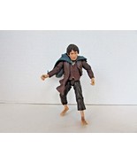 MARVEL 2002 LORD OF THE RINGS ACTION FIGURE FRODO BAGGINS W/BLUE CLOAK - $184.65 MXN