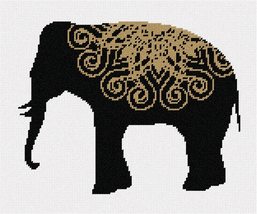 Pepita Needlepoint kit: Royal Elephant Silhouette, 12&quot; x 10&quot; - £70.52 GBP+