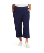 Plus Size AB Studio Crop Pull On Pants, Women&#39;s, Size: 1XL, Blue - $33.68 CAD