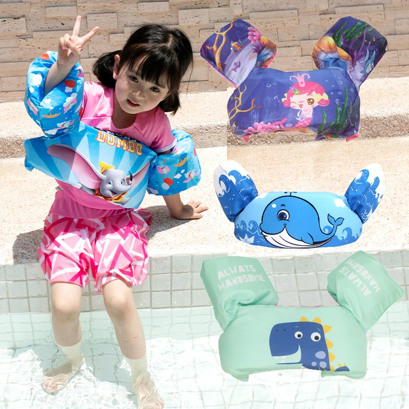 Baby Float Cartoon Arm Sleeve Life Jacket Swimsuit Foam Safety Pool Float - $19.45