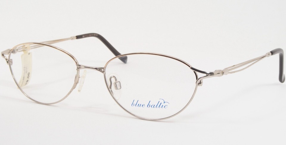 Vintage blue baltic BB 11 1 Pale Gold UNIQUE RARE EYEGLASSES GLASSES 52-... - $83.55