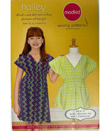 Modkid &quot;Hailey&quot; Shirred V-Neck Shirt, Tunic, or Dress Sewing Pattern - £27.96 GBP