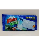 Windex Outdoor All-in-One Glass Cleaning Tool Refill Pads 2 ct NEW Sealed - £13.95 GBP