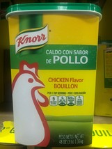 Knoor Caldo Con Saborde Pollo Chicken Flavor Bouillon 3lb - £16.59 GBP