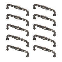 Pack of 10 Hickory Belwith Williamsburg P3050-Bnv 3&quot; Center Pull Black N... - $18.41
