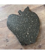 Apple Shaped Brown Speckled Corian Trivet Cutting Cheese Board 8.75&quot; x 7... - $15.00