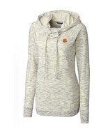 Clemson Tigers Cutter &amp; Buck Womens Tie Breaker Hoodie XXL/TTG Ivory/Nv ... - $89.98 CAD