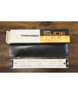 ThinkGeek Student Slide Rule Ruler with Vinyl Sleeve With Box No 1337 FREE SHIP - $44.55