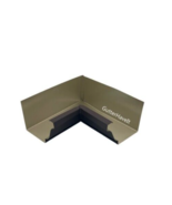 1 - Aluminum 6&quot; - Inch Gutter Inside Box Miter Color Musket Brown - $406.39 MXN