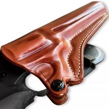 Fits Smith&Wesson 10-6 38 Special 6”BBL Leather Paddle Holster Open Top #1330# R image 5
