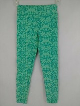 LuLaRoe Women&#39;s One Size Mint Green With Blue Diamond Print - $9.38