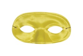 Morris Costumes - Half Domino Yellow Mask - Standard -  Adult Costume Ac... - £6.96 GBP