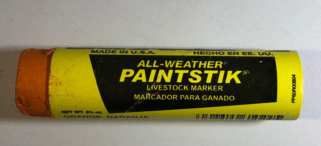 LACO INDUSTRIES PAINTSTIK 1-2 1/4oz 61024 Orange Naranja Livestock Marke... - $9.96