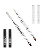 2Pcs Hard Gel Nail Brush, Premium Nylon Builder Gel Art Brushes for Nail... - $11.21 CAD