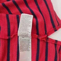Old Navy 3/4 Sleeve Women's Red & Black Cotton Blend Stripes T-Shirt Size Large image 5