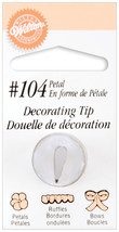 Wilton Decorating Tip For Food Decoration - 104 Petal - £12.22 GBP