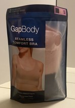 2 Gap Body Ribbed Tag less Ribbed Seamless Comfort Wireless Bras Dark Blue Pink - £16.55 GBP