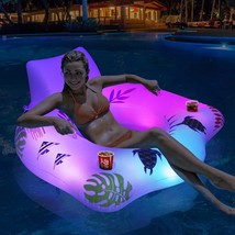 Adult Pool Floats With Two Cup Holders And Two Armrests, Beach, Changing... - £25.99 GBP