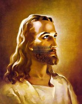 JESUS CHRIST OF NAZARETH CHRISTIAN PAINTING 11X14 PHOTO - £12.57 GBP