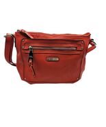 Dana Buchman Orange Crossbody Bag Purse Tiger Print Interior Fall Colors - $24.23