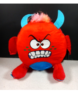 Evil Red Monster Plush Toy Stuffed Animal Horned Angry Soft 7&quot; Doll New - $165.72 MXN