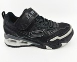 Skechers S Lights Hydro Lights Black Kids Boys Size 13.5 Wide Sneakers - $39.95