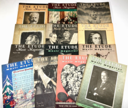 Lot Of 13 The Etude Music Magazine 1937 1938 1939 Sheet Music Christmas Vintage - $44.54