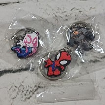 Super Hero Keychains Lot of 3 New in Package Spiderman and More  - £11.62 GBP