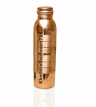 Pure Copper Water Bottle Drinking Silvertouch Ayurvedic Health Benefits 1000ML - £12.84 GBP