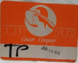 TOM PETTY - VINTAGE ORIGINAL 1978 CLOTH CONCERT BACKSTAGE PASS ***LAST O... - $379.09 MXN