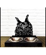 Raised Cat Bowl Modern Metall Raised Cat Stand Cat Feeding Station with ... - $143.60 CAD
