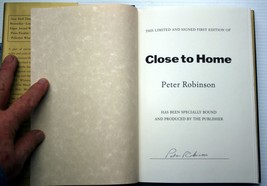 Peter Robinson Signed Ltd Edition CLOSE TO HOME (Inspector Banks 13) cold case - £15.64 GBP