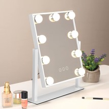 Nusvan Vanity Mirror With Lights,Makeup Mirror With Lights With 9, 360°Rotation - £41.55 GBP