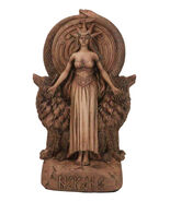Red Clay Finish Pagan Wicca Deity Hecate With She Dogs Triple Goddess Fi... - €32,84 EUR