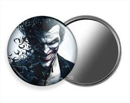 Joker Super Villain Gotham City Batman Dark Knight Hd Pocket Purse Makeup Mirror - £11.57 GBP+