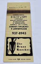 Matchbook Covers  The Brass Knocker Restaurant &amp; Cocktail Lounge  unstru... - $9.90