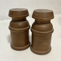 Danish Mid Century Modern Wood Salt And Pepper Shaker Set MCM - £6.26 GBP