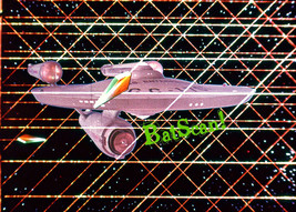 STAR TREK 1968 Original Film Slide AND Color 5x7 Photo #96 Enterprise We... - £12.26 GBP