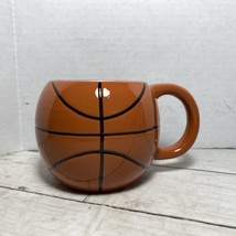 Basketball Shaped Mug Coffee Orange Black 3.5 in Sport Mug 16 fl oz - £7.79 GBP