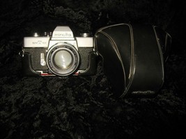 MINOLTA SRT 101 Camera with Minolta MC Rokker-PF 1:1.7 f=55mm Leather case - £78.18 GBP