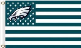 Philadelphia Eagles Star &amp; Strips US Flag 3X5 Ft Polyester Banner USA 90x150cm - $17.99