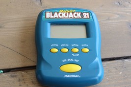 Radica Pocket Blackjack 21 Handheld Game WORKING - £4.74 GBP